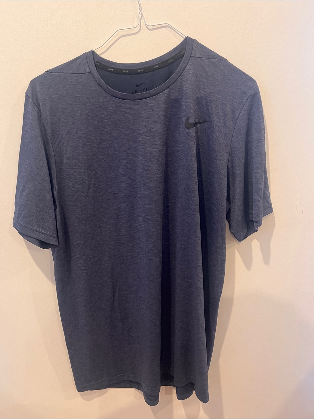 Nike Dri-FIT Short Sleeve Tee - Heather Navy
